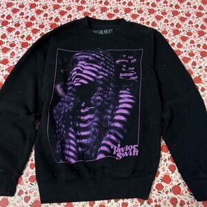 Taylor Swift The Eras Tour Lavender Haze Black Sweatshirt XS Official Merch b2